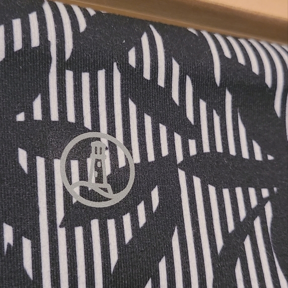 Lands End | Women's Navy & White Striped Floral Bootcut Pants (Size Large/Tall) - Picture 10 of 11